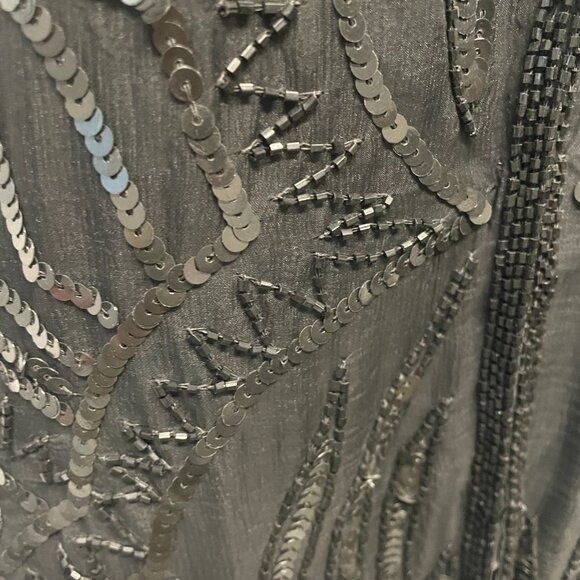 Vintage Mary McFadden Sequin Vest - Picture 5 of 10